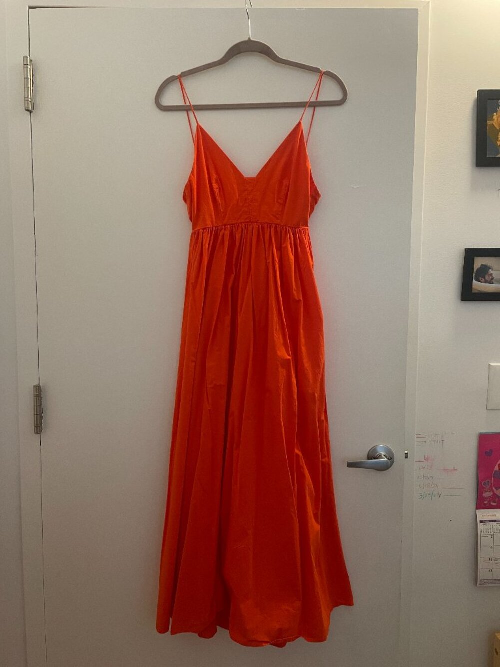 Monoprix lace up maxi dress